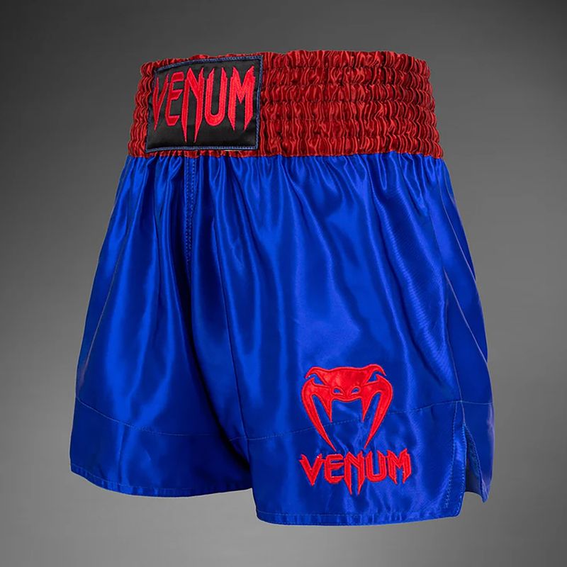 Pánské tréninkové šortky Venum Classic Muay Thai navyblue/red 3