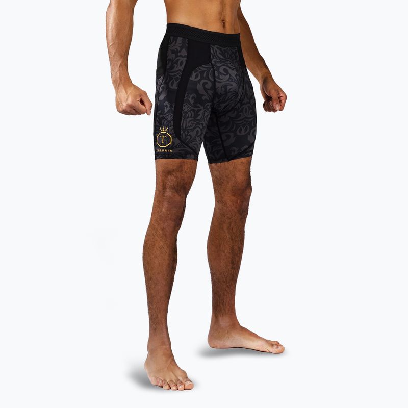 Pánské šortky Venum x Ilia Topuria Unmatched Vale Tudo black/gold 5