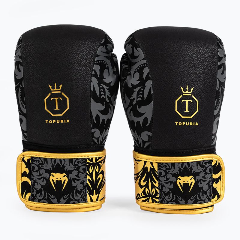 Boxerské rukavice Venum x Ilia Topuria Unmatched black/gold 2