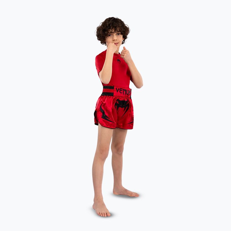 Dětské tréninkové šortky Venum Inferno Muay Thai Jr red 4