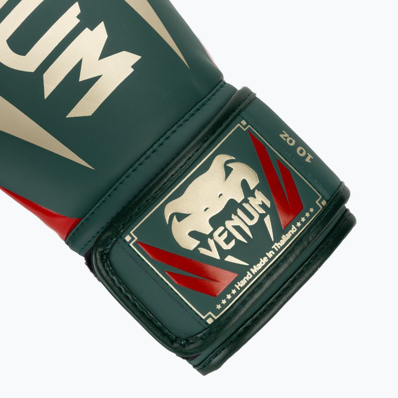 Boxerské rukavice Venum Elite green 6