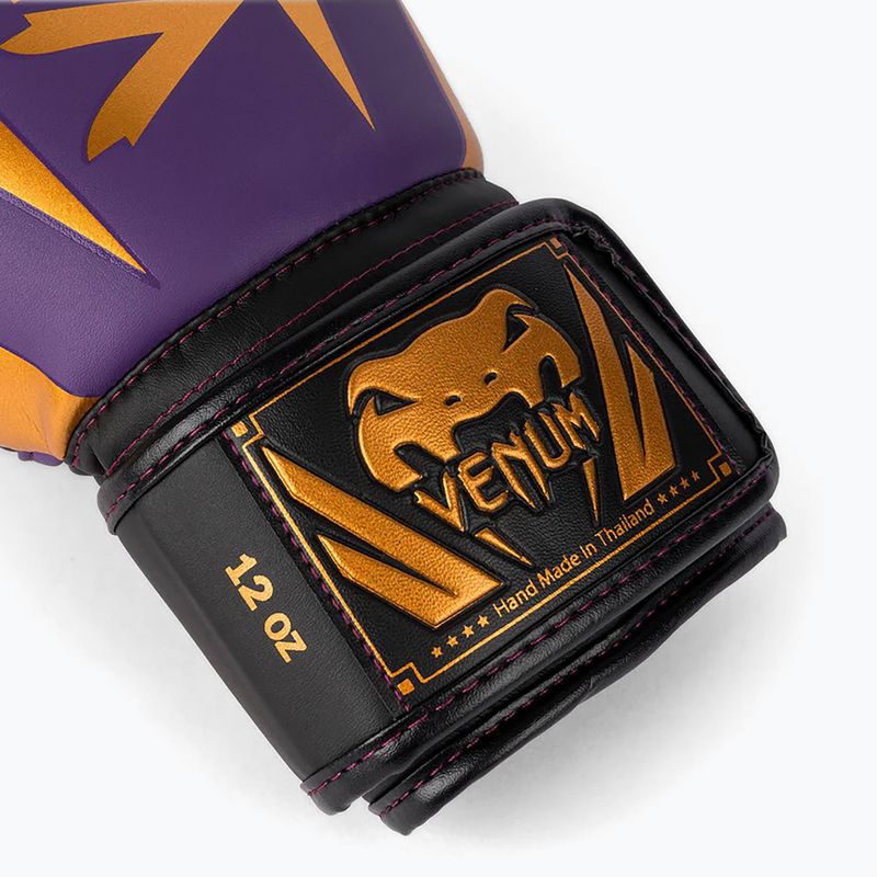 Boxerské rukavice Venum Elite dark purple 7