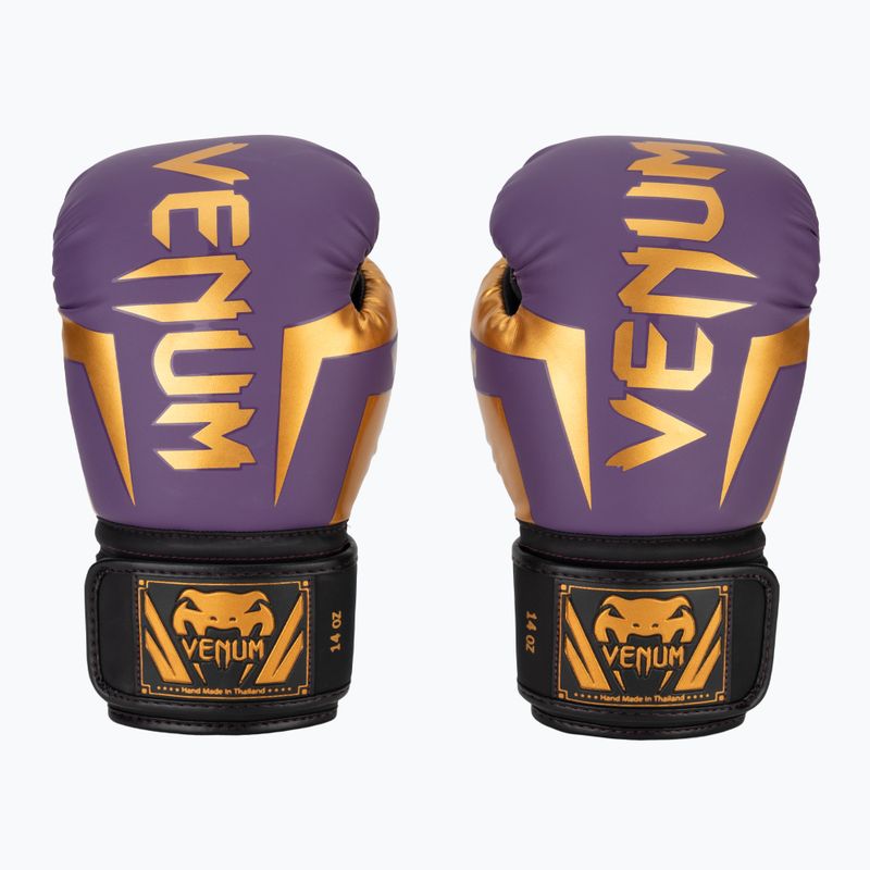 Boxerské rukavice Venum Elite dark purple 2