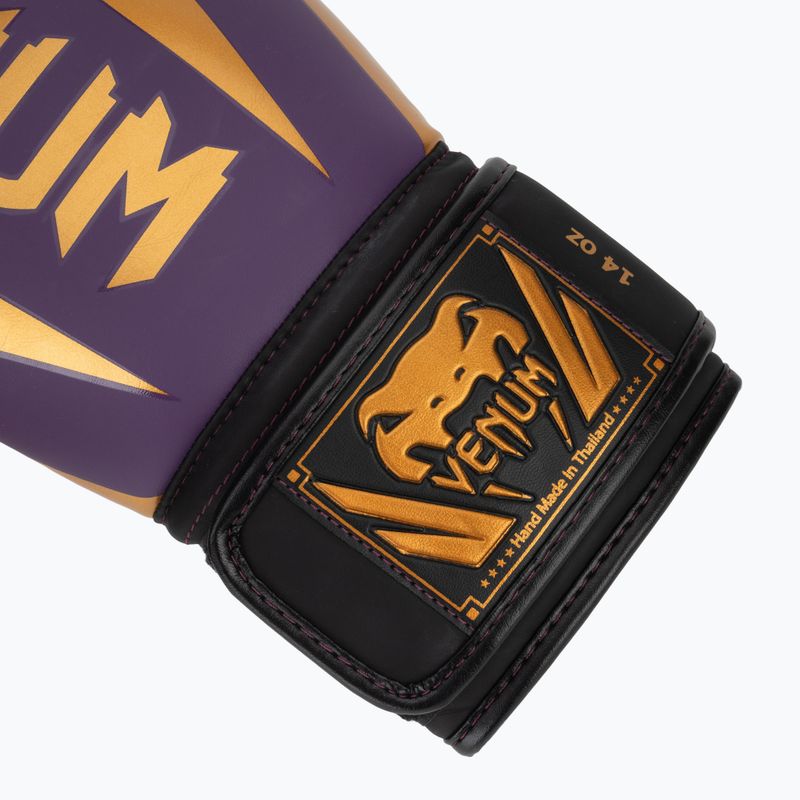 Boxerské rukavice Venum Elite dark purple 6