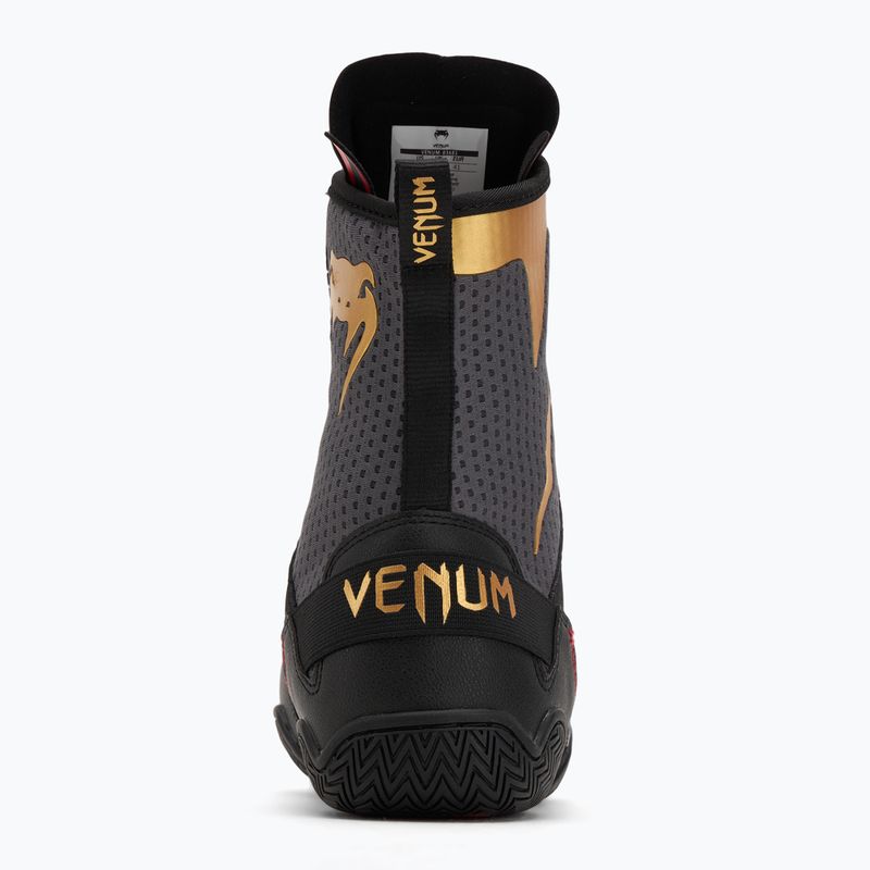 Boxerské boty Venum Elite Boxing stom grey/gold logo 6