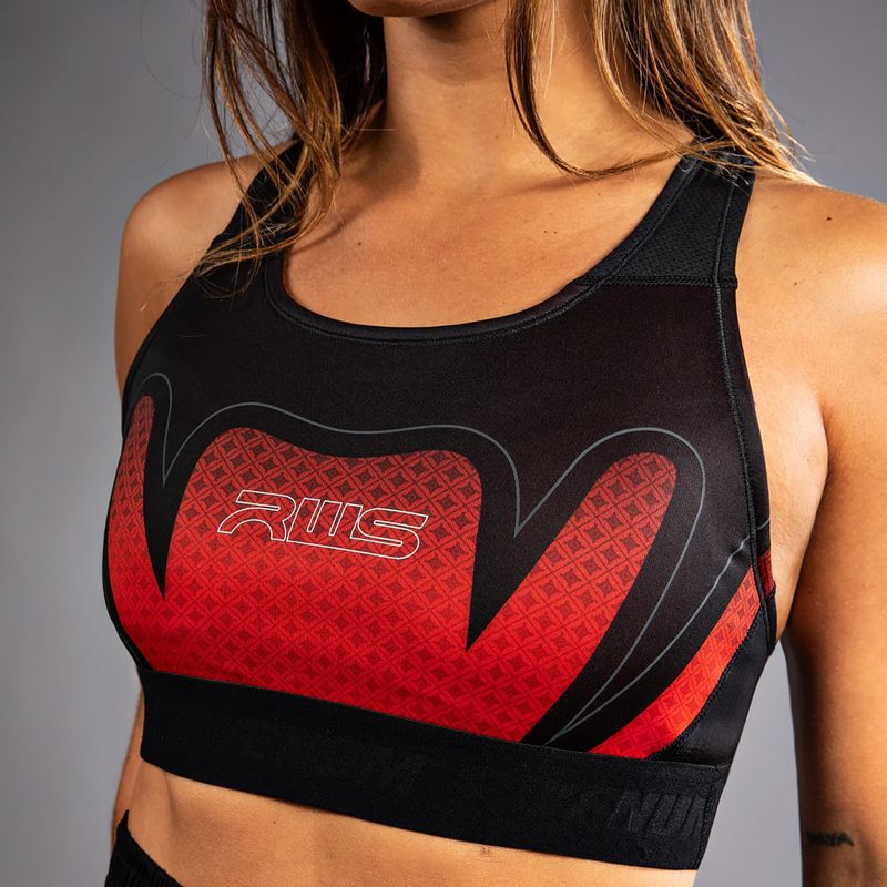 Sportovní podprsenka Venum x RWS 2.0 black/red 5