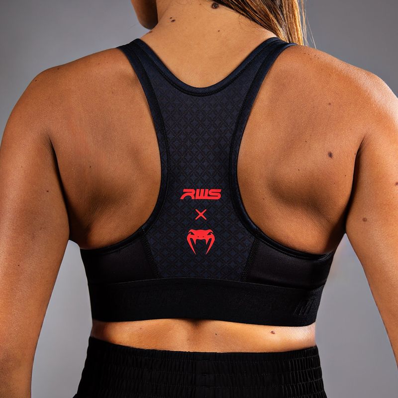 Sportovní podprsenka Venum x RWS 2.0 black/red 6