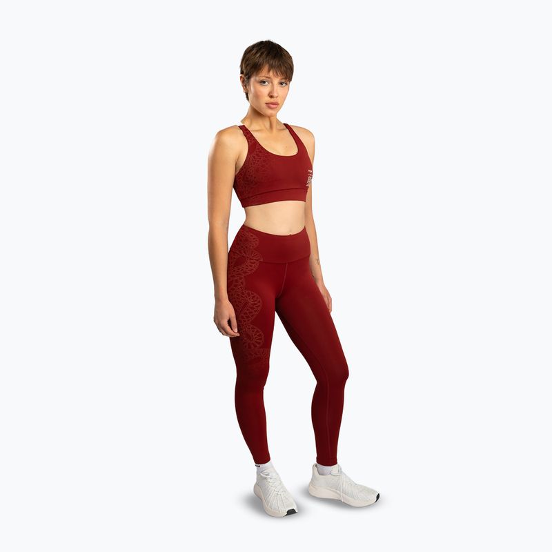 Dámské tréninkové legíny Venum Serpenti burgundy/ivory 4