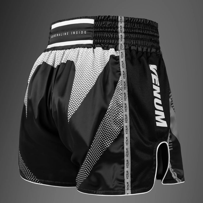 Pánské tréninkové šortky Venum Adrenaline Muay Thai black/silver grey 4