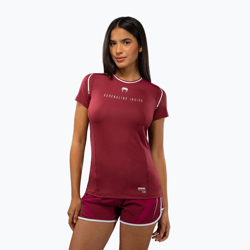 Dámské tričko Venum Adrenaline Dry-Tech burgundy/pink