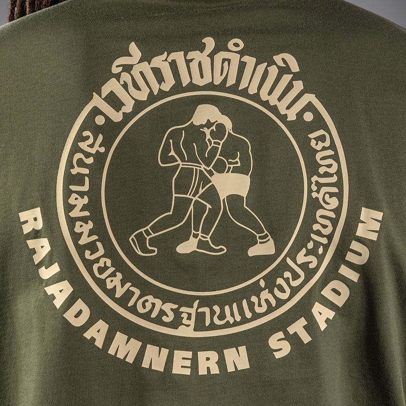 Pánské tričko Venum x Rajadamnern military green 8
