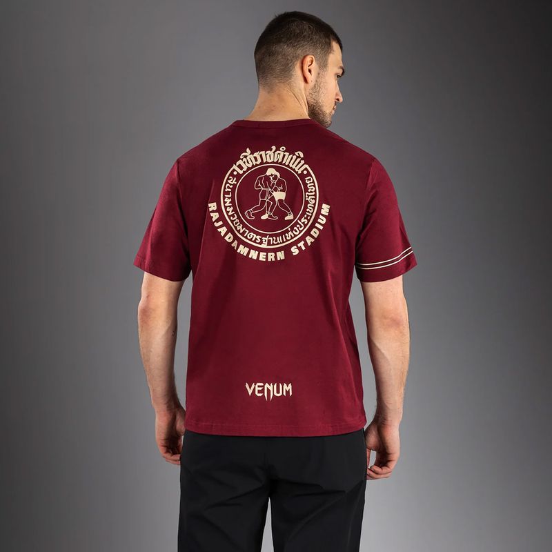 Pánské tričko Venum x Rajadamnern burgundy 4