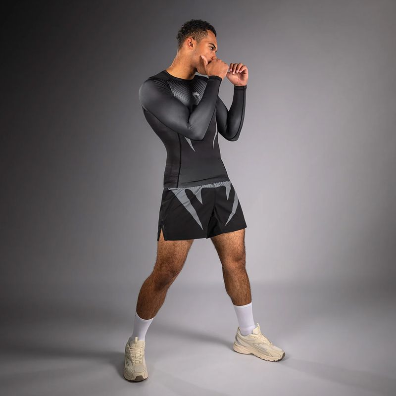 Pánský rashguard s dlouhým rukávem Venum No Gi Rashguards black/silver grey 2