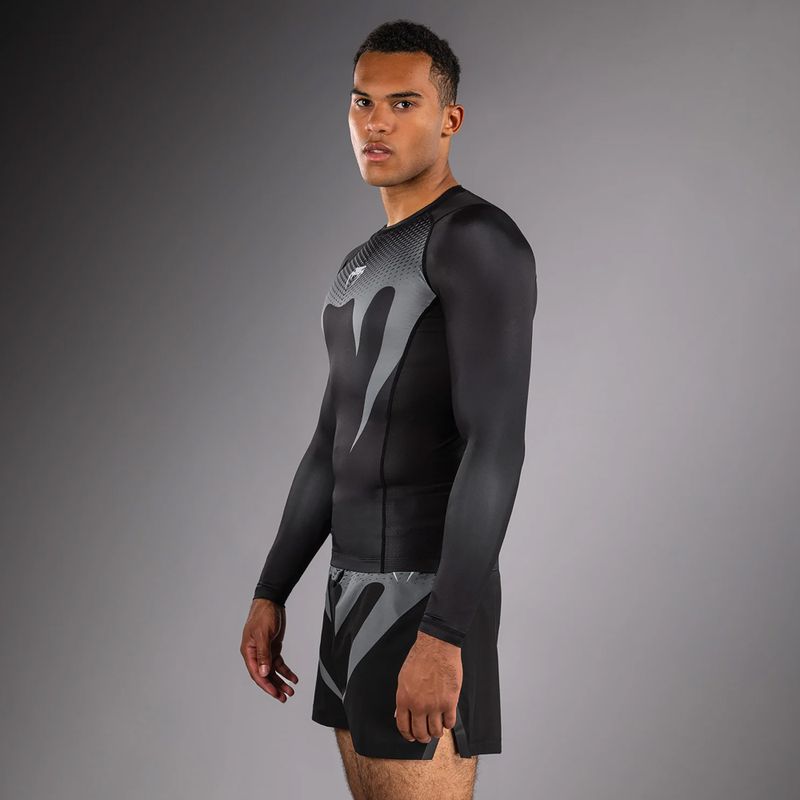 Pánský rashguard s dlouhým rukávem Venum No Gi Rashguards black/silver grey 4