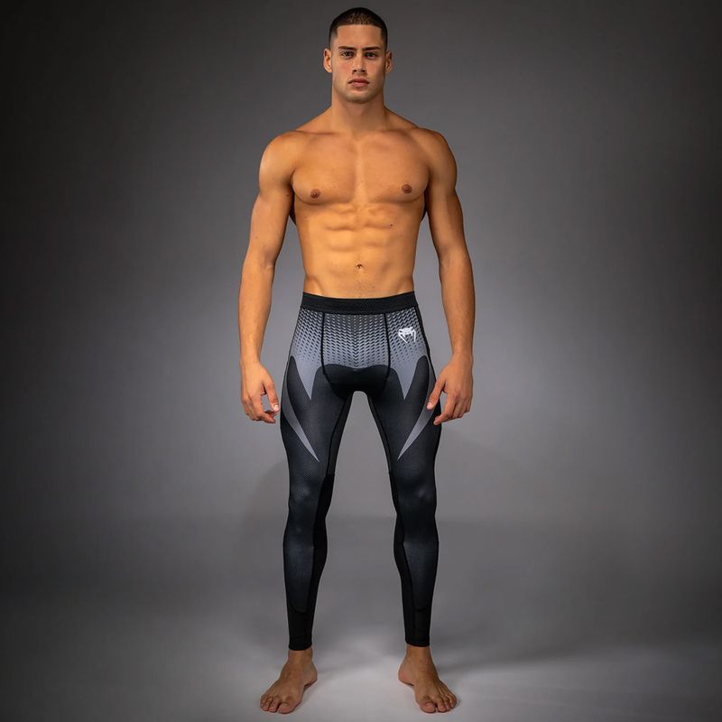 Pánské tréninkové legíny Venum No Gi Spats black/silver grey 2