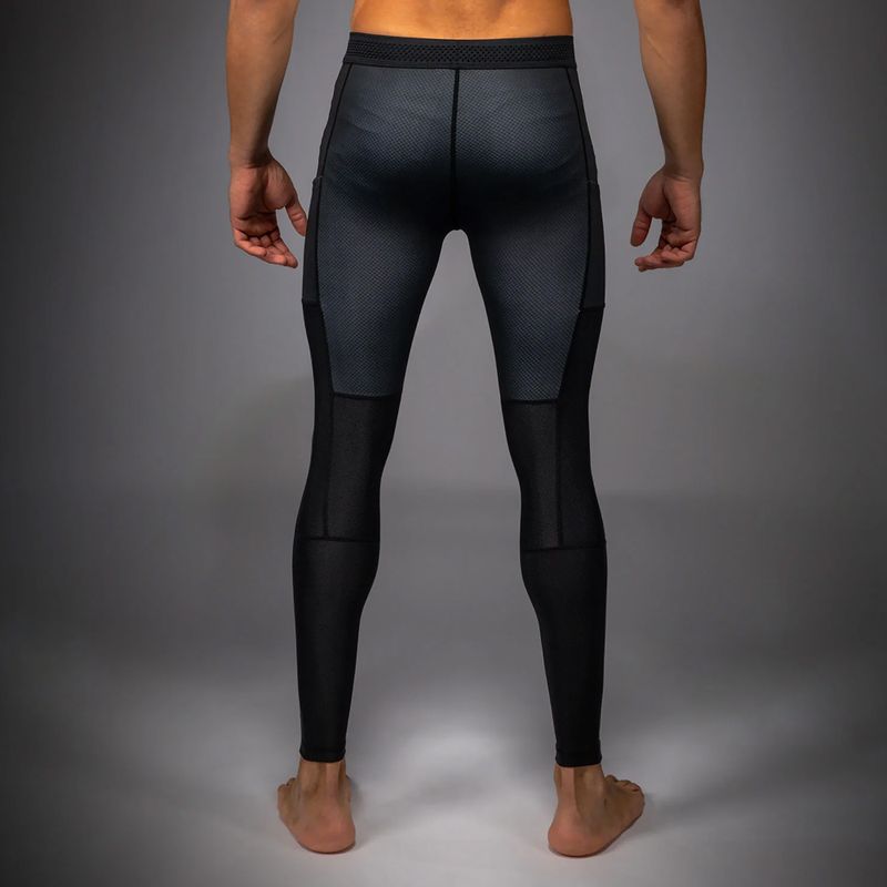 Pánské tréninkové legíny Venum No Gi Spats black/silver grey 3