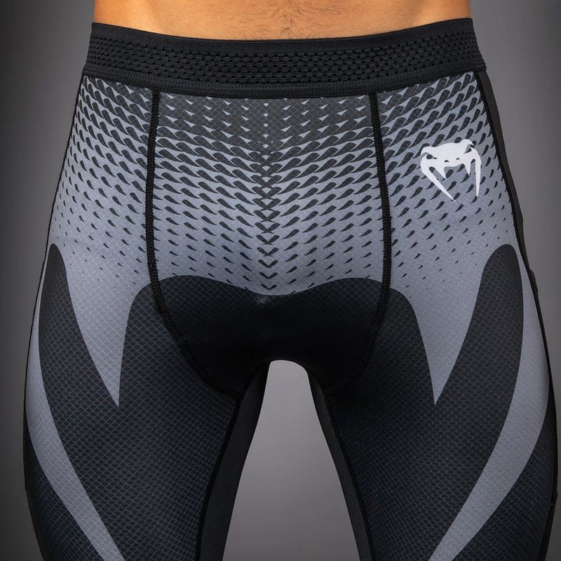 Pánské tréninkové legíny Venum No Gi Spats black/silver grey 4