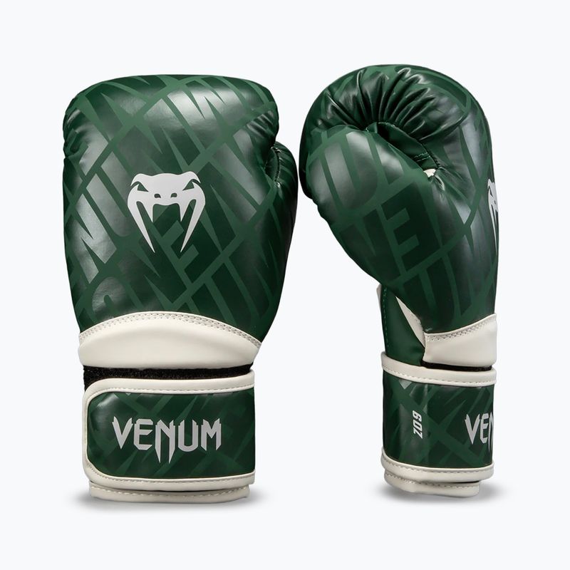 Dětské boxerské rukavice Venum Contender 1.5 XT Kids forest green/off white
