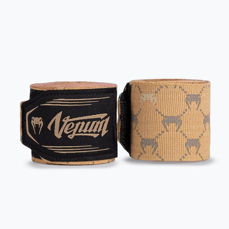 Boxerské bandáže Venum Monogram Hand Wraps Advanced 250 cm sand
