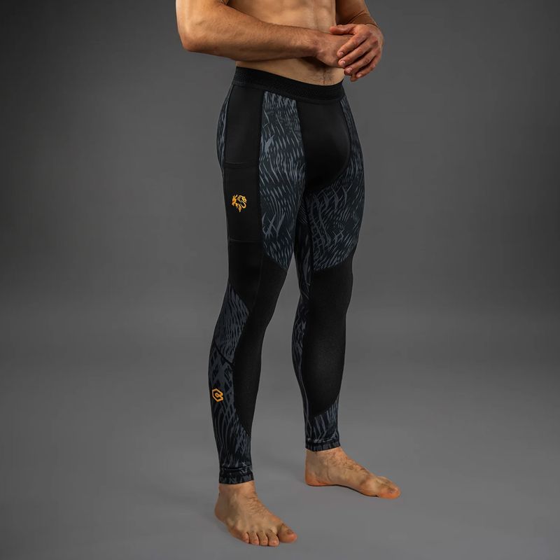 Pánské sportovní legíny Venum x Chimaev Spats black/grey 5