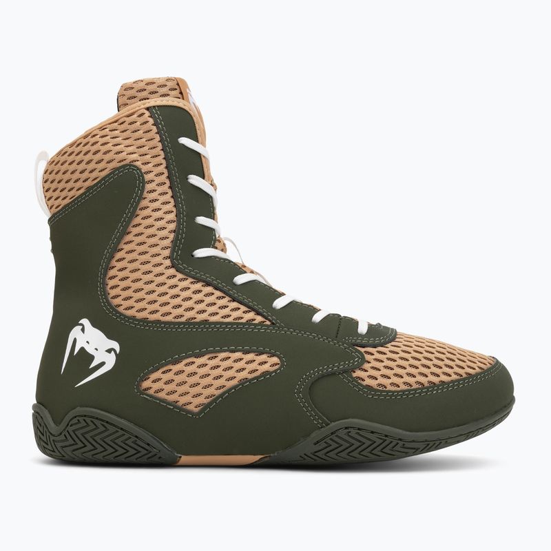 Pánské boxerské boty Venum Contender Boxing military green/sand 2