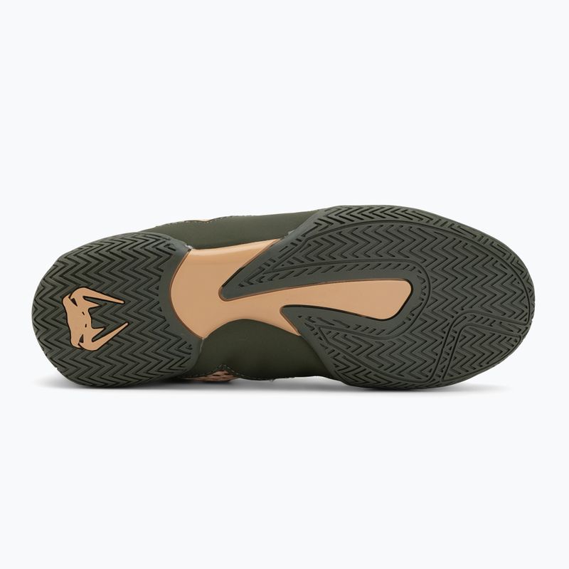 Pánské boxerské boty Venum Contender Boxing military green/sand 4