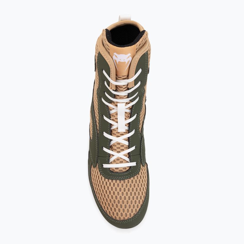 Pánské boxerské boty Venum Contender Boxing military green/sand 5