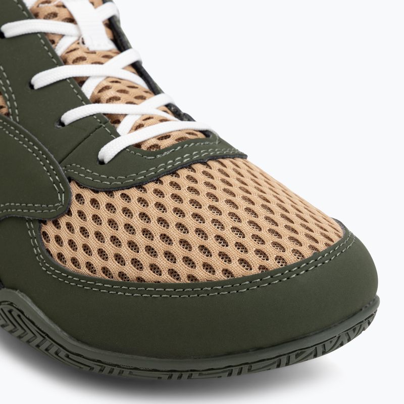 Pánské boxerské boty Venum Contender Boxing military green/sand 7