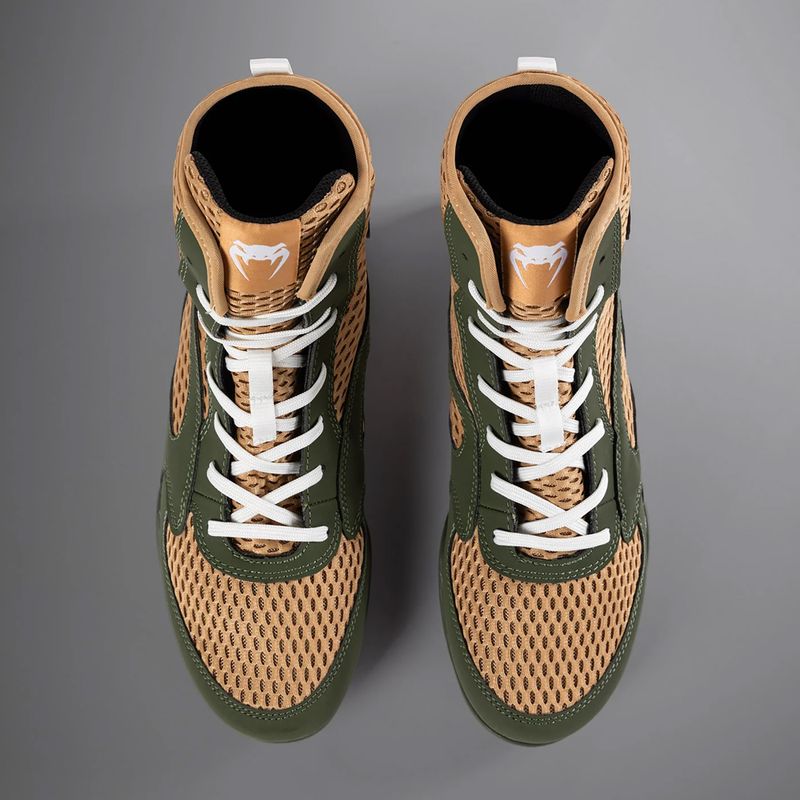 Pánské boxerské boty Venum Contender Boxing military green/sand 10