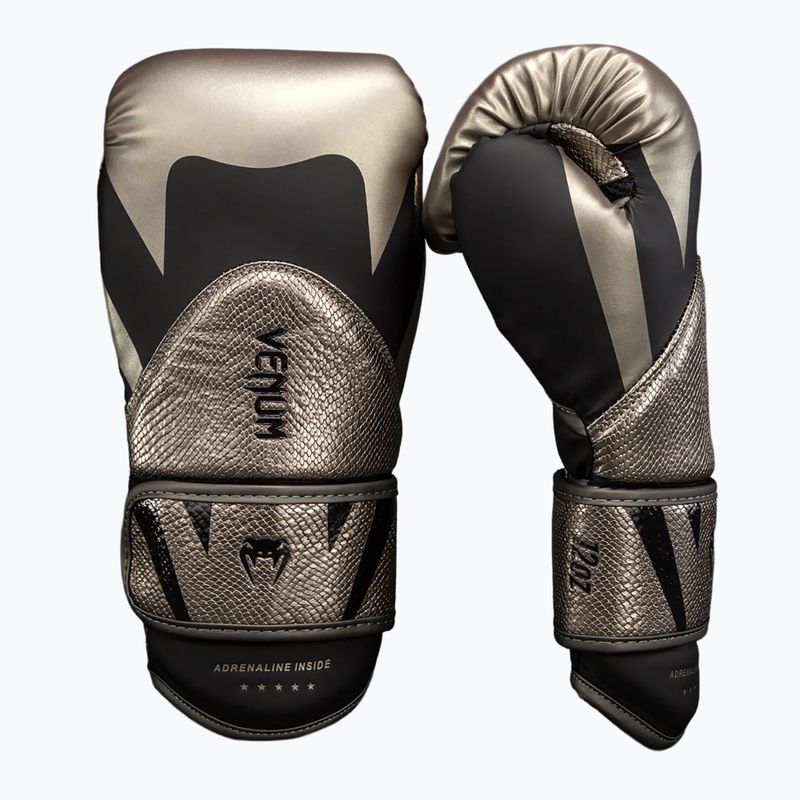 Boxerské rukavice Venum Challenger 4.0 silver/black 2