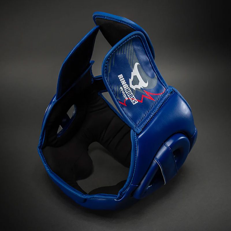 Boxerská helma Venum Ringhorns Charger Headgear navy blue/red 10