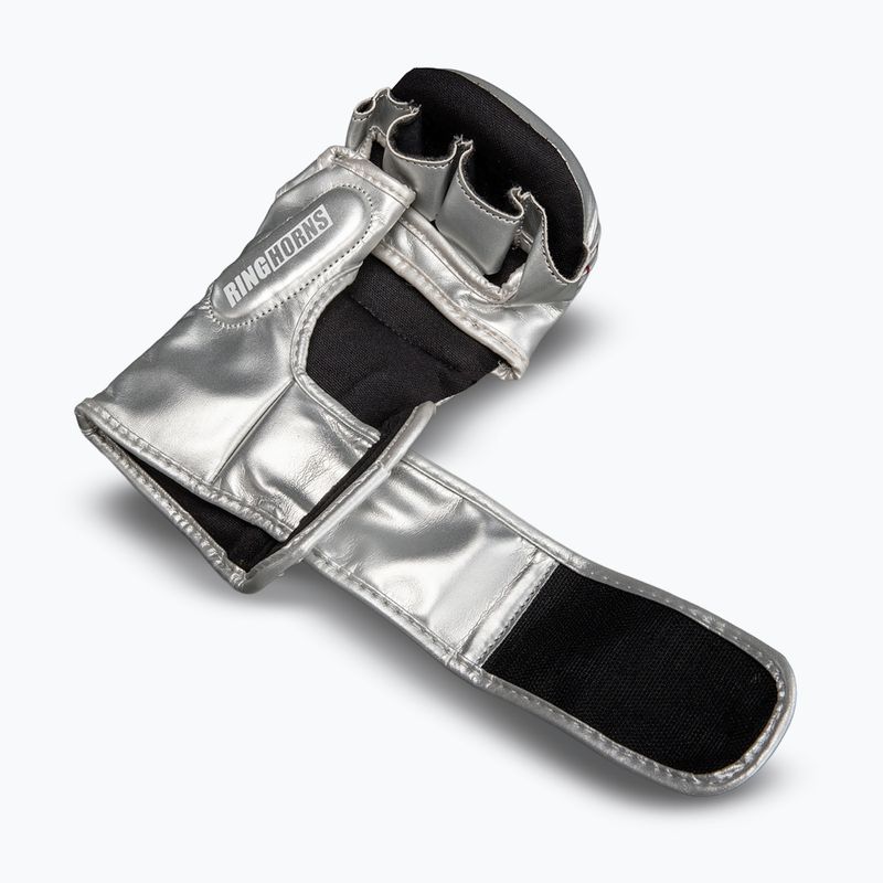 Boxerské rukavice Venum Ringhorns Charger Boxing silver/black 4