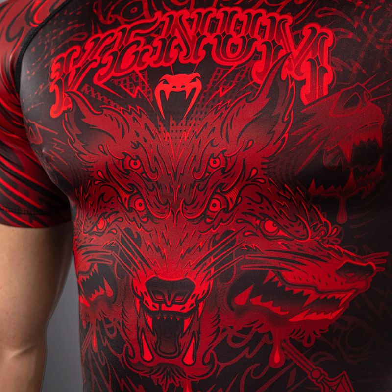 Pánský Roshguard Venum Wolf Atak black/red 5