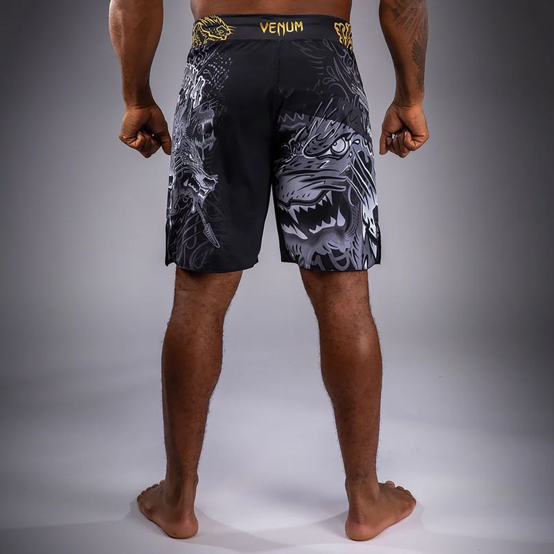 Pánské tréninkové šortky Venum Wolf Atak Fightshorts black/grey 3