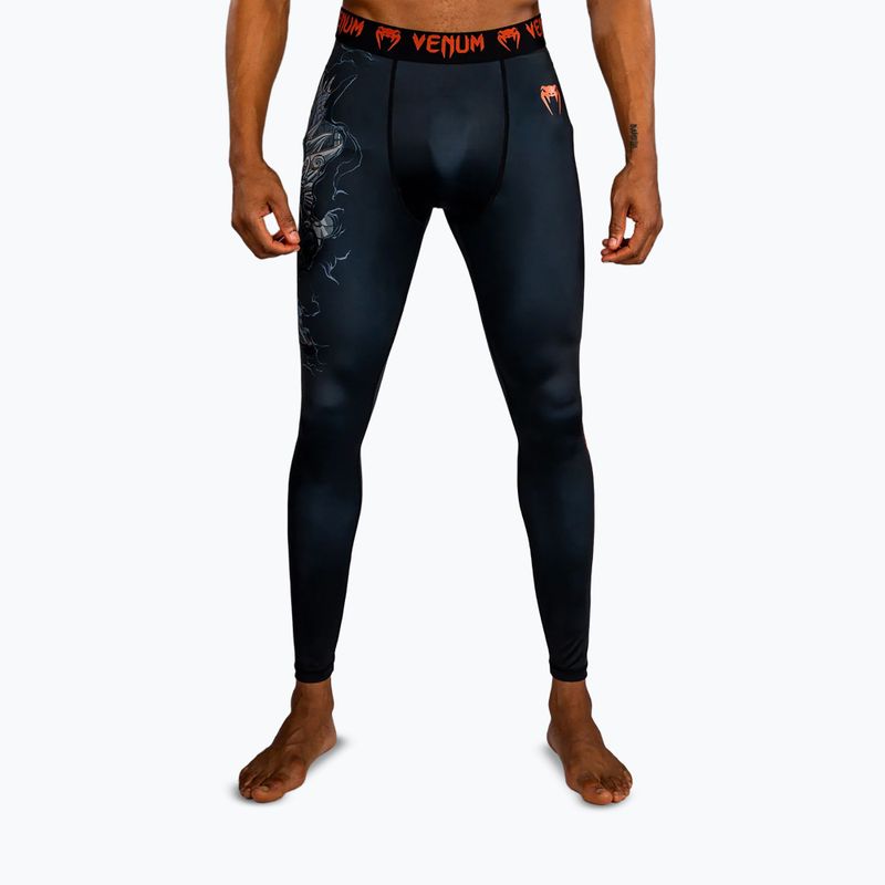 Pánské tréninkové legíny Venum Thunder Dragon Spats Black/Grey/Copper