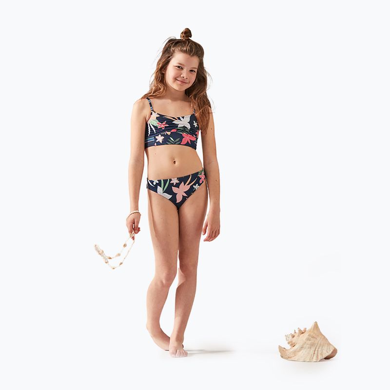 Dětské dvoudílné plavky ROXY Vacay For Life Crop Top Set 2021 mood indigo alma swim 8