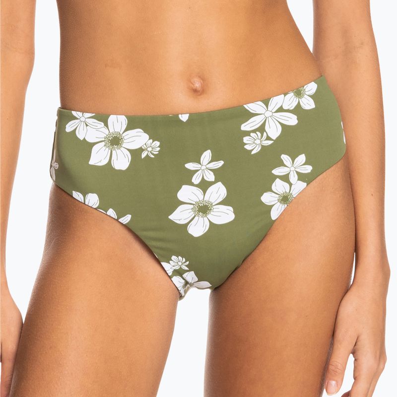 Spodní díl plavek ROXY Retro Revo Bikini Hl Midwaist 2021 loden green surfrider spirit s 6