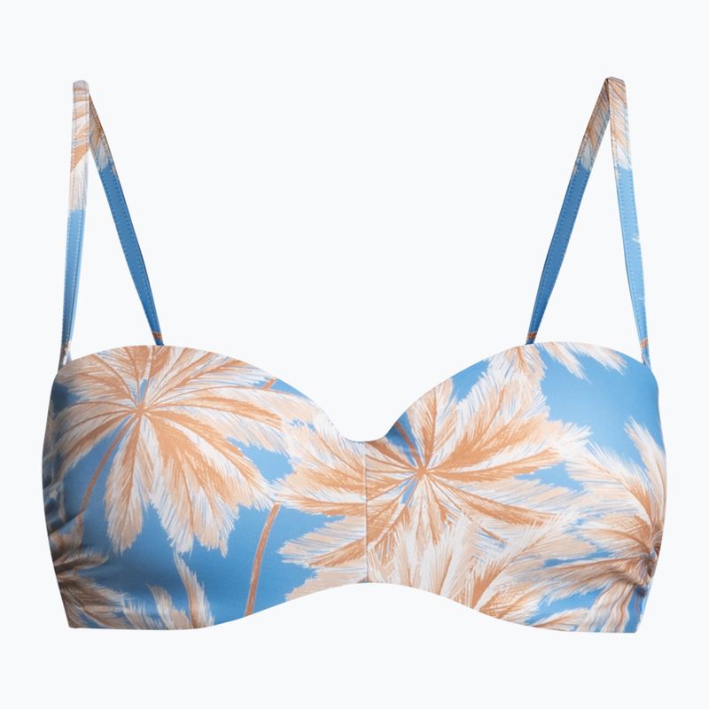 Horní díl plavek ROXY Love The Beach Vibe 2021 azure blue palm island