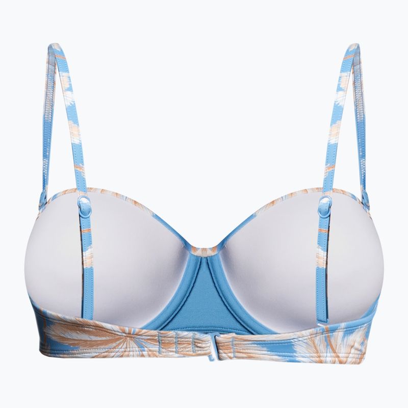 Horní díl plavek ROXY Love The Beach Vibe 2021 azure blue palm island 2