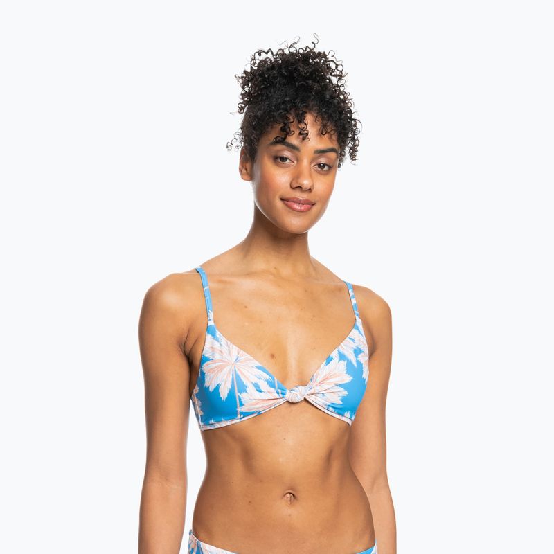 Horní díl plavek ROXY Love The Surf Knot 2021 azure blue palm island 2
