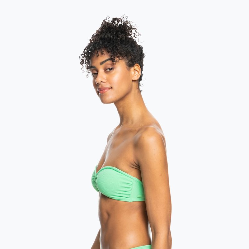 Horní díl plavek ROXY Color Jam Bandeau 2021 absinthe green 8