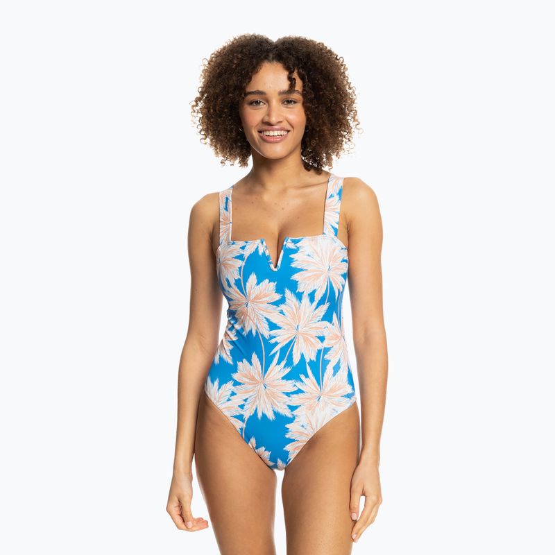 Dámské jednodílné plavky ROXY Love The Coco V D-Cup 2021 azure blue palm island 4