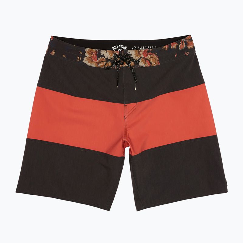 Pánské červené plavecké šortky Billabong Tribong Pro washed 5