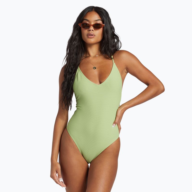 Dámské jednodílné plavky Billabong Tanlines Sage palm green 5