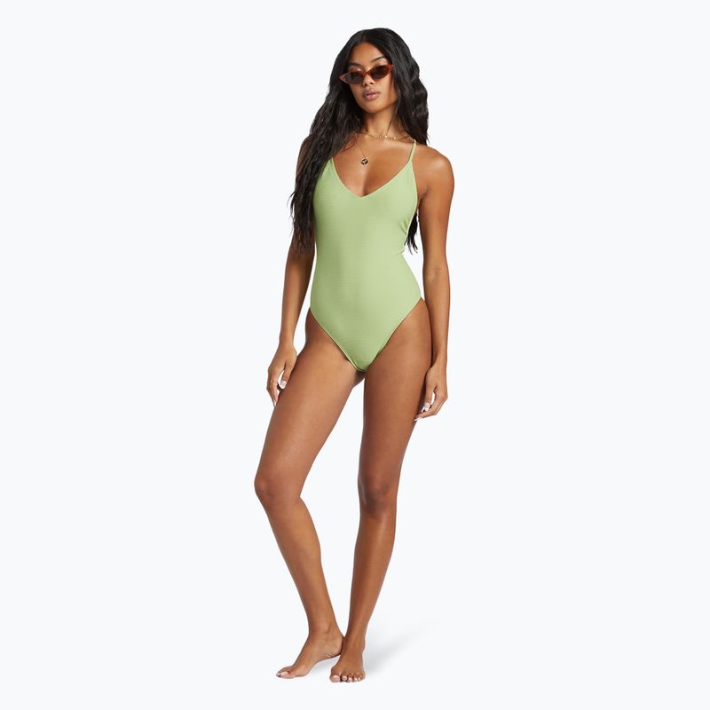Dámské jednodílné plavky Billabong Tanlines Sage palm green 6