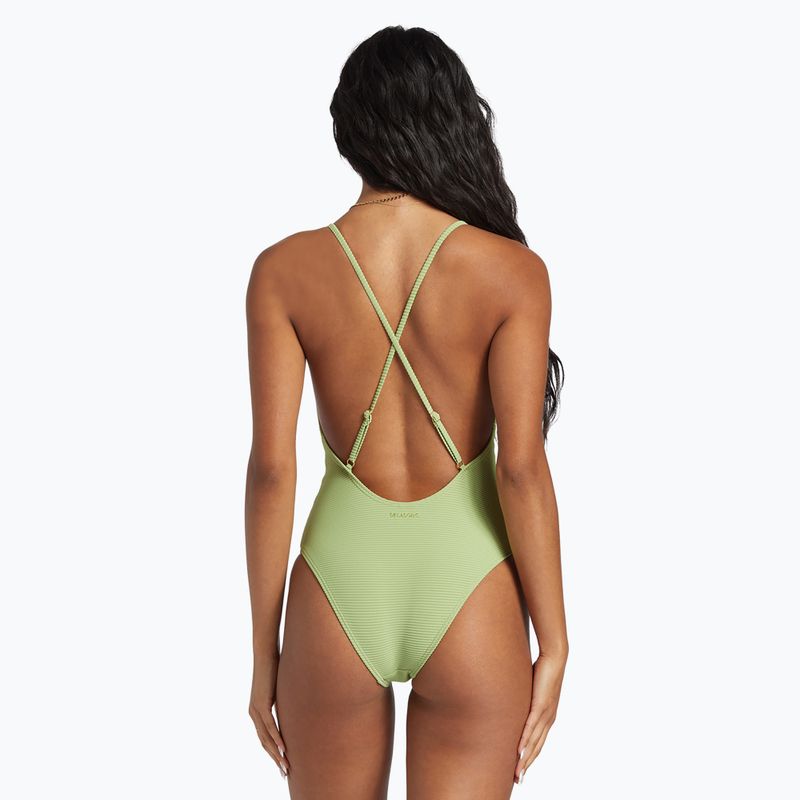 Dámské jednodílné plavky Billabong Tanlines Sage palm green 7