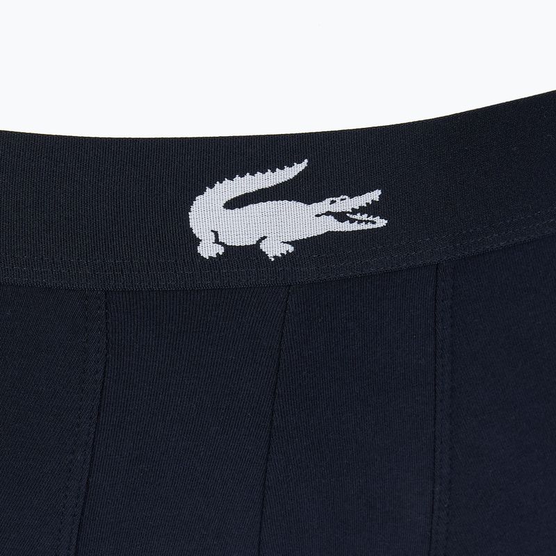 Lacoste boxerky 5H1803 BCK 3 páry tmavě modrá/bílá/stříbrná porcelán 14