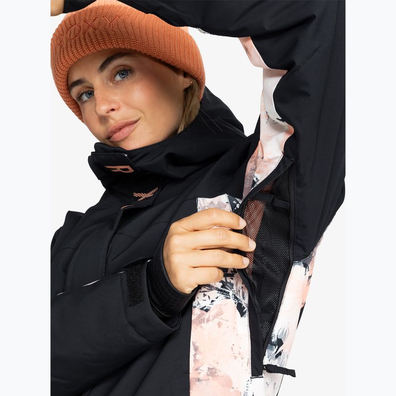 Dámská snowboardová bunda ROXY Galaxy peach pink big dreamy picture 5