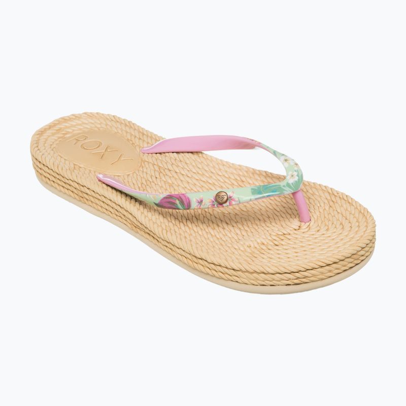 Dámské žabky ROXY South Beach III green/pink 8