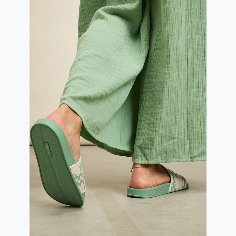 Dámské nazouváky ROXY Slippy IV sage slip-flops 13